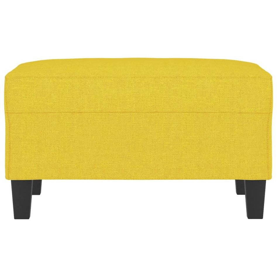 Reposapiés de tela amarillo claro 70x55x41