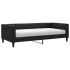 Sofá cama con colchón tela negro 100x200