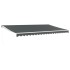 Toldo retráctil aluminio y tela gris antracita 5x3