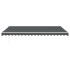 Toldo retráctil aluminio y tela gris antracita 5x3