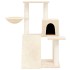 Rascador para gatos con postes de sisal color crema 82