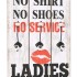 Perchero de pared MEN LADIES con 6 ganchos 120x40