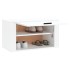 Mueble zapatero pared contrachapada blanco brillo 70x35x38
