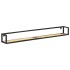 Estantes de pared 2 unidades 160 cm madera maciza
