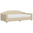 Sofá cama con colchón tela crema 100x200