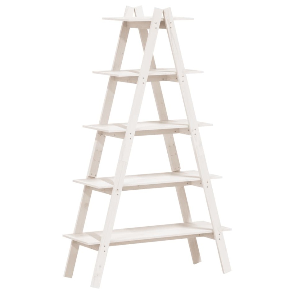 Estantería 5 niveles forma A madera maciza pino 110x40x180,5