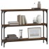 Mesa consola madera de ingeniería marrón roble 100x22,5x75