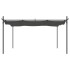 Pérgola con cubierta retráctil gris antracita 395x292x230