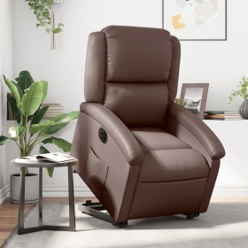 Sillón reclinable elevable eléctrico de cuero sintético