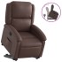 Sillón reclinable elevable cuero sintético