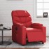 Sillón reclinable eléctrico de cuero sintético