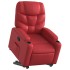 Sillón reclinable elevable cuero artificial
