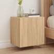 Muebles de TV de pared 2 uds madera roble Sonoma 40,5x30x40 cm