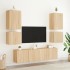Muebles de TV de pared 2 uds madera roble Sonoma 40,5x30x40