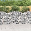 Cesta gaviones forma arco hierro galvanizado 150x30x100/120 cm