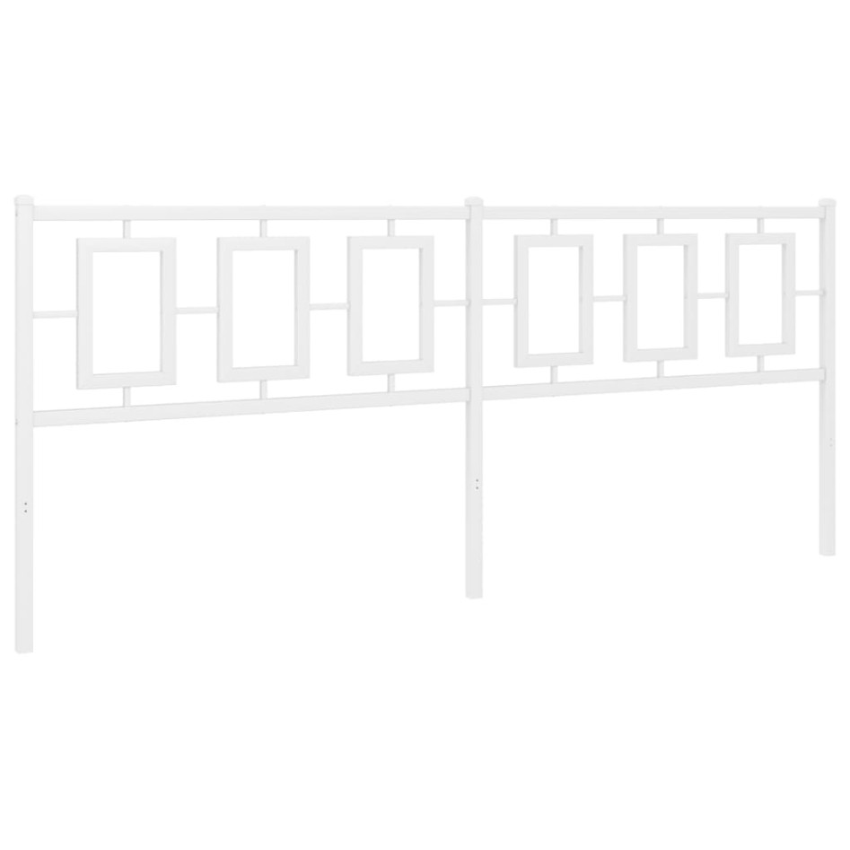 Cabecero de metal blanco 200