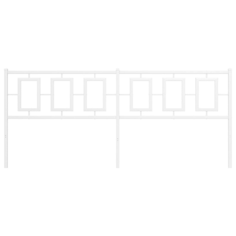 Cabecero de metal blanco 200