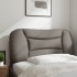 Cabecero de cama acolchado tela gris taupé 90
