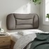 Cabecero de cama acolchado tela gris taupé 90