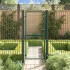 Puerta de valla de acero verde 100x200