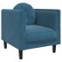 Sillón con cojín terciopelo