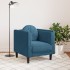 Sillón con cojín terciopelo
