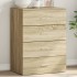 Aparador de madera de ingeniería roble Sonoma 60x39x80