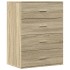 Aparador de madera de ingeniería roble Sonoma 60x39x80