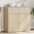 Aparador de madera de ingeniería roble Sonoma 79x38x80