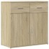 Aparador de madera de ingeniería roble Sonoma 79x38x80
