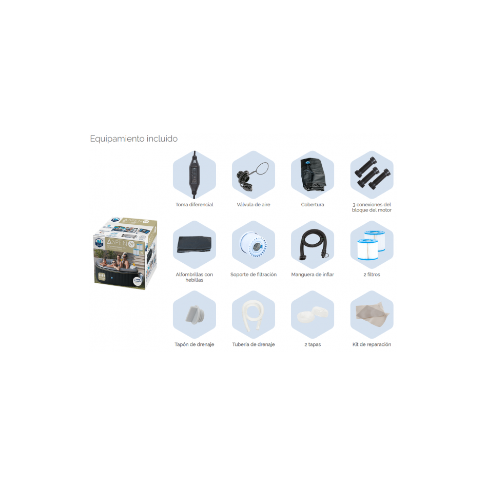 Spa hinchable NetSpa Aspen