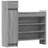 Zapatero madera de ingeniería gris Sonoma 100,5x28x100