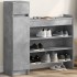 Zapatero madera de ingeniería gris hormigón 100,5x28x100