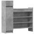 Zapatero madera de ingeniería gris hormigón 100,5x28x100