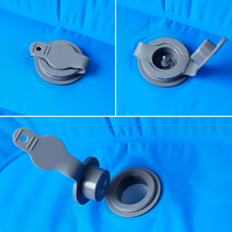 Colchón de camping autoinflable con almohada 1 persona