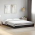 Estructura de cama sin colchón negro 160x200
