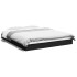 Estructura de cama sin colchón negro 160x200