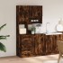 Mueble de cocina madera ingeniería roble ahumado 95x50x180