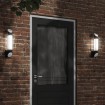 Apliques de exterior 2 unidades acero inoxidable negro