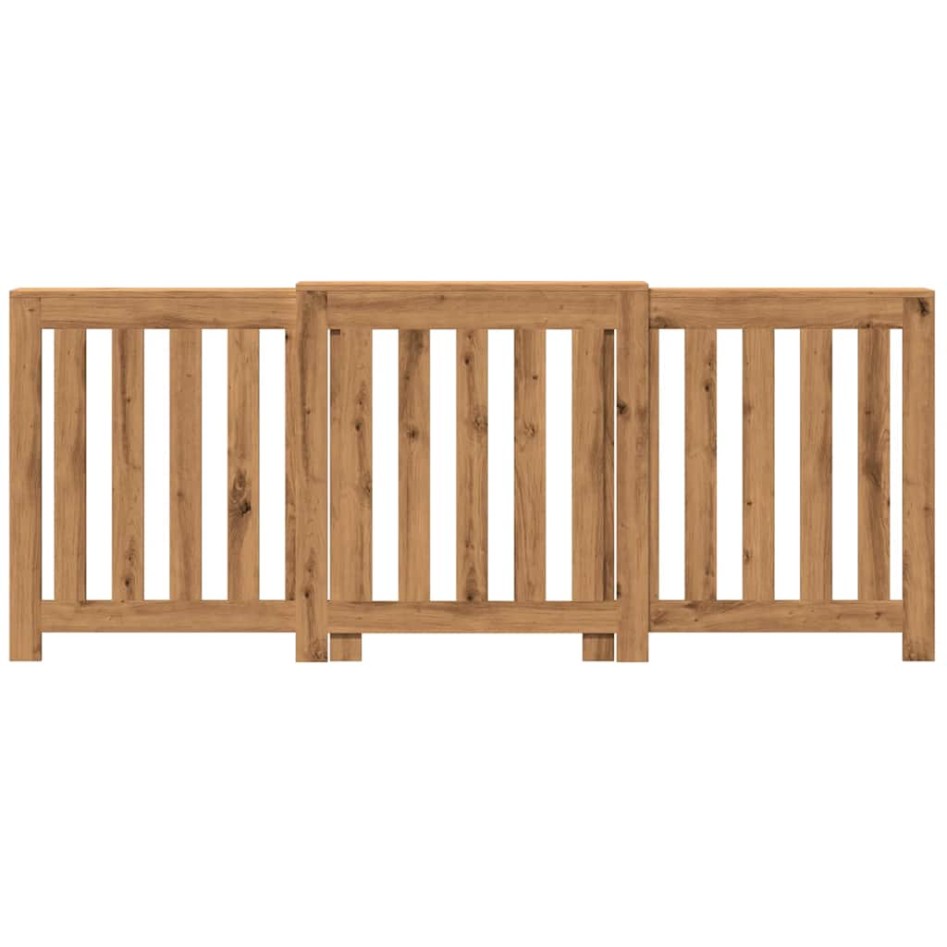 Cubierta radiador madera color roble artesano 205x21,5x83,5