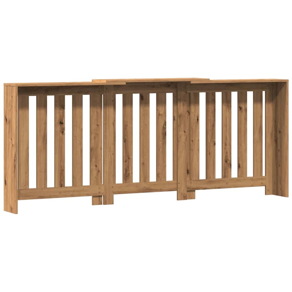 Cubierta radiador madera color roble artesano 205x21,5x83,5