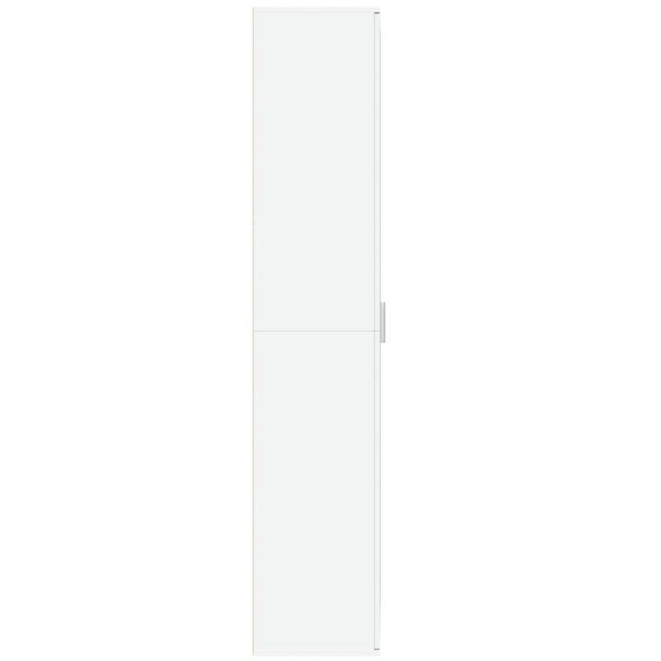 Aparador alto madera de ingeniería blanco 70x35x180