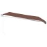 Toldo retráctil manual marrón 450x300