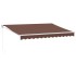 Toldo retráctil manual marrón 350x250