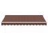 Toldo retráctil manual marrón 350x250