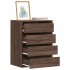 Cajonera de esquina madera ingeniería marrón roble 60x41x76