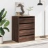 Cajonera de esquina madera ingeniería marrón roble 60x41x76