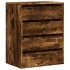 Cajonera de esquina madera ingeniería roble ahumado 60x41x76