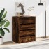 Cajonera de esquina madera ingeniería roble ahumado 60x41x76