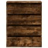 Cajonera de esquina madera ingeniería roble ahumado 60x41x76